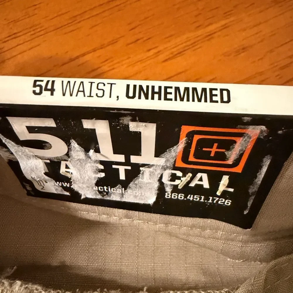 5.11 Tactical Men's Tan Stryke Cargo Pants w/ Flex-Tac Ripstop Stretch Size 54